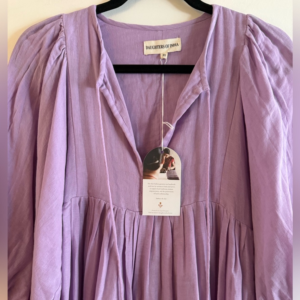 Daughters of India Kyra Midi Dress in Lilac
Gauze - Picture 4 of 13